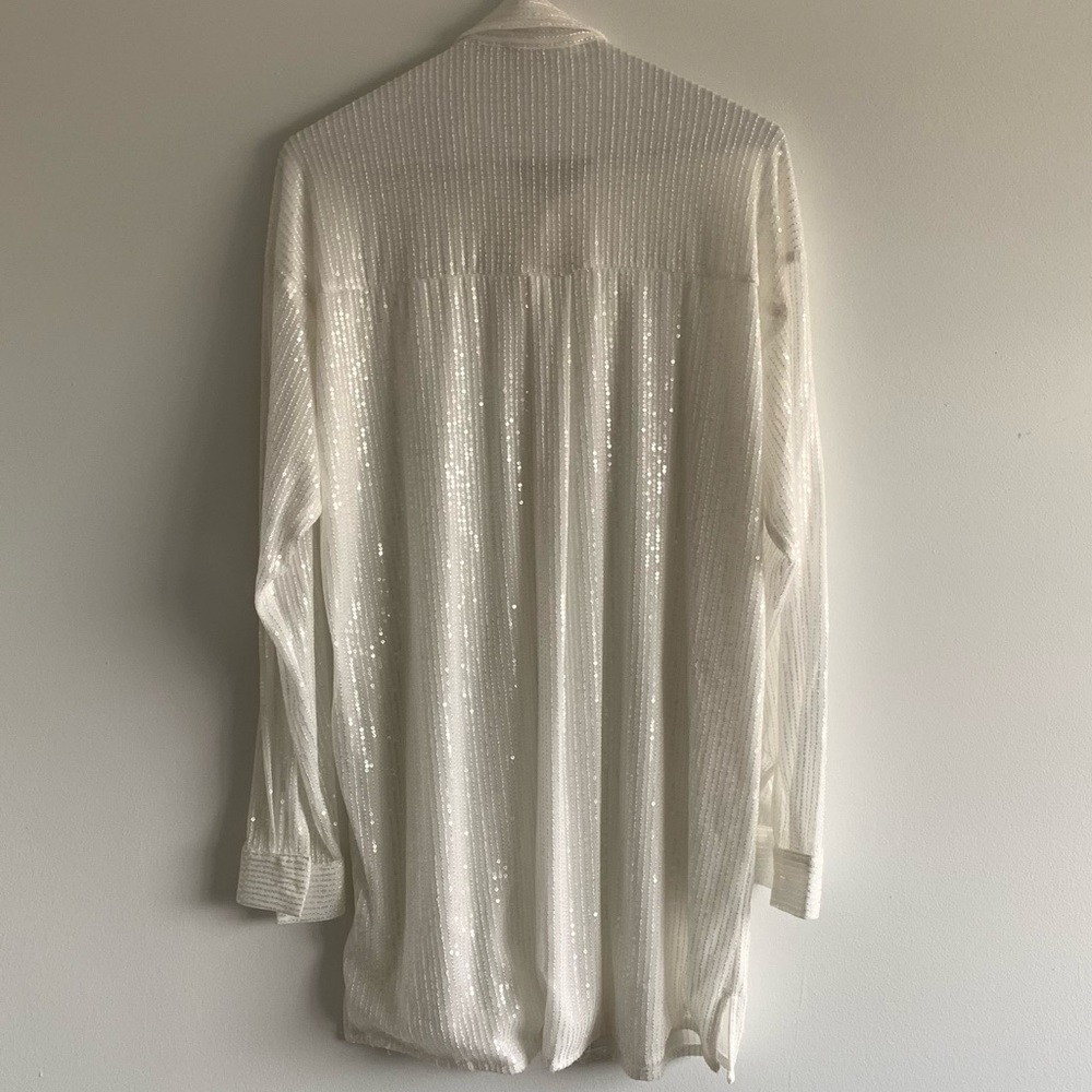 UNSTOPPABLE WHITE SEQUIN MINI DRESS - Picture 8 of 12